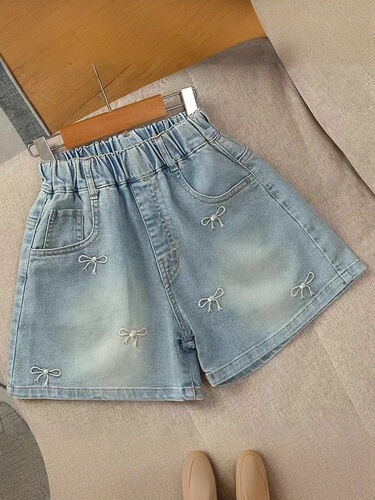Children's Shorts, Girls 'Summer New Jeans, Children's Wear, Girls Denim Shorts
