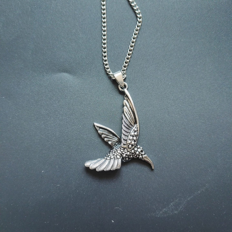 Collana con colibrì personalizzata alla moda giapponese coreana per coppie di uomini e donne Instagram Nuovo animale versatile_voghion.com