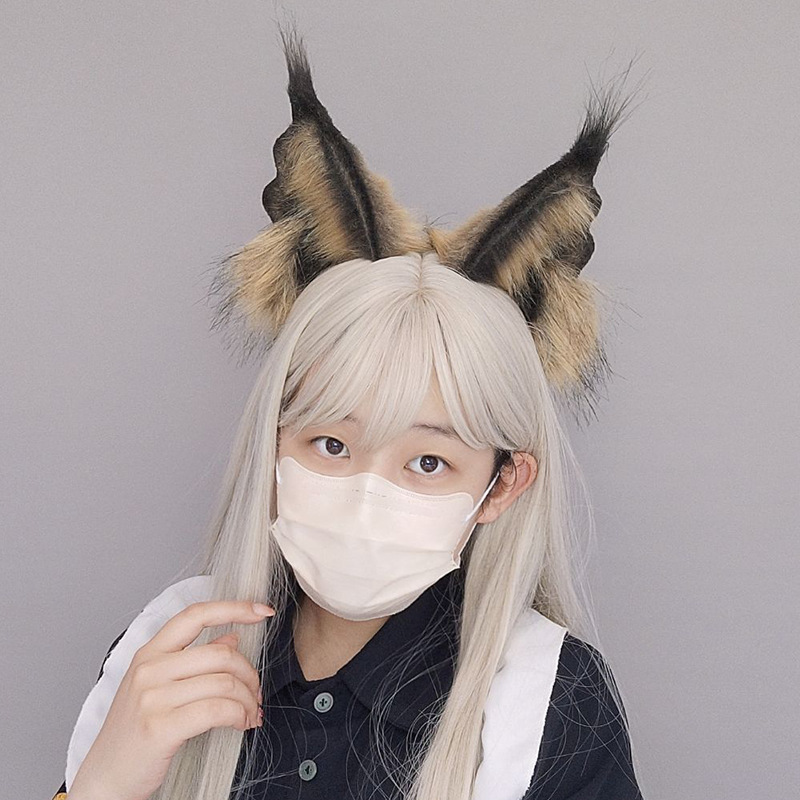 Tocado de felpa lindo generación pelo comic show cos accesorios simulación bestia oído diadema accesorios KC tmall gato oído accesorios para el cabello