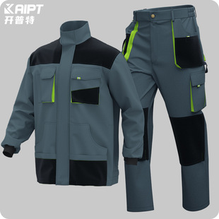 Custom Cross-Border Three-Dimensional Pocket Workwear Set European and American Multi-Pocket Cargo Pants Foreign Trade Labor Protection Clothing Customization