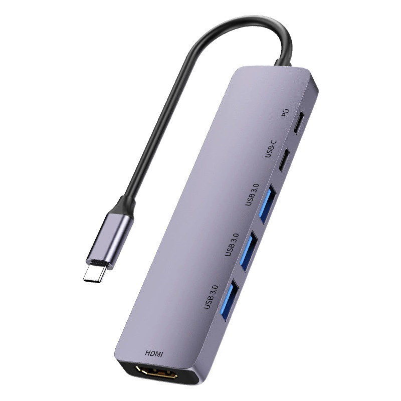 Док-станция Typec usb3.0hub, разветвитель расширения для ноутбука, 100 Вт, зарядка, преобразователь проекции экрана 4KHDMI