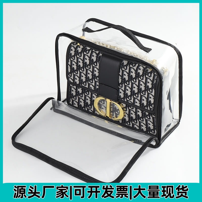 Transparent Bag Storage Bag, Luxury Display Case for Lv, Dustproof, Mildew-Proof, Moisture-Proof Leather Bag Protective Cover for Storage