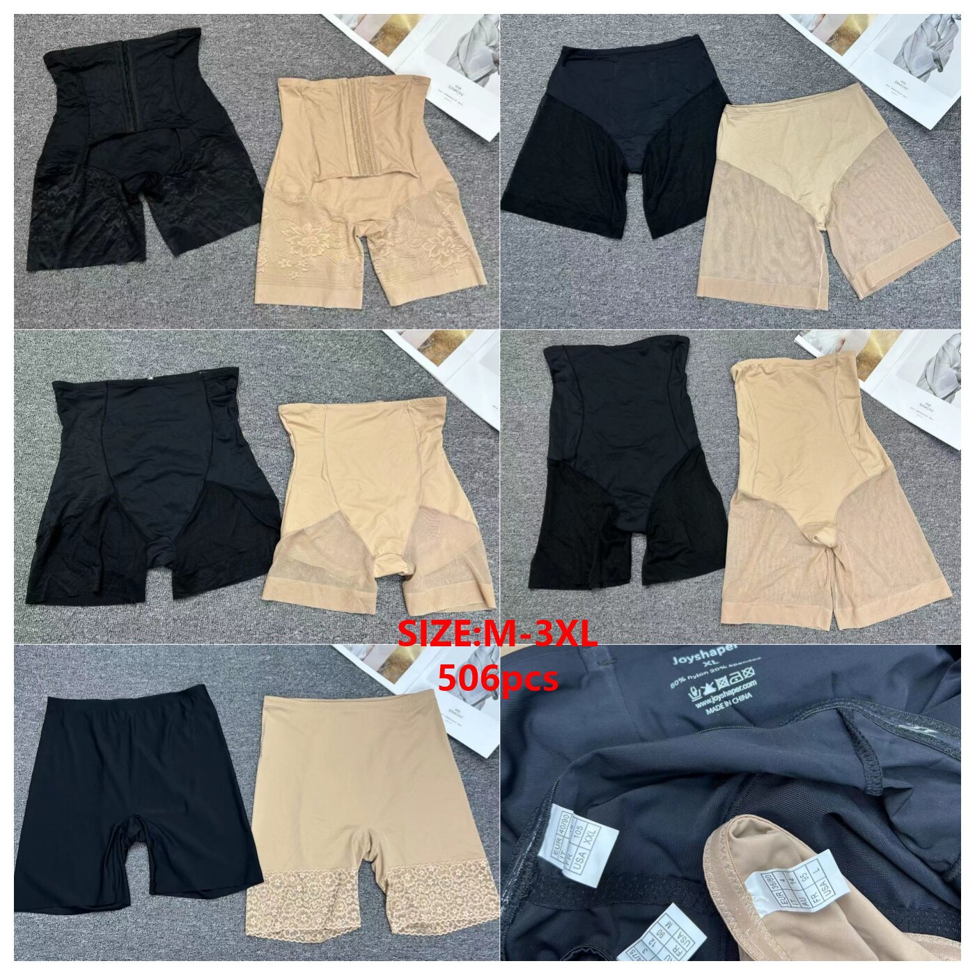 Alta cintura vientre que forma los pantalones posparto de las mujeres levantamiento de la cadera vientre que forma la ropa interior cuerpo que forma los Pantalones de la pierna de las mujeres al por mayor