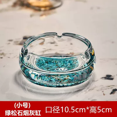 Car ashtray Accessible Luxury Home Living Room - elegant-turquoise-ashtray-small-thickened