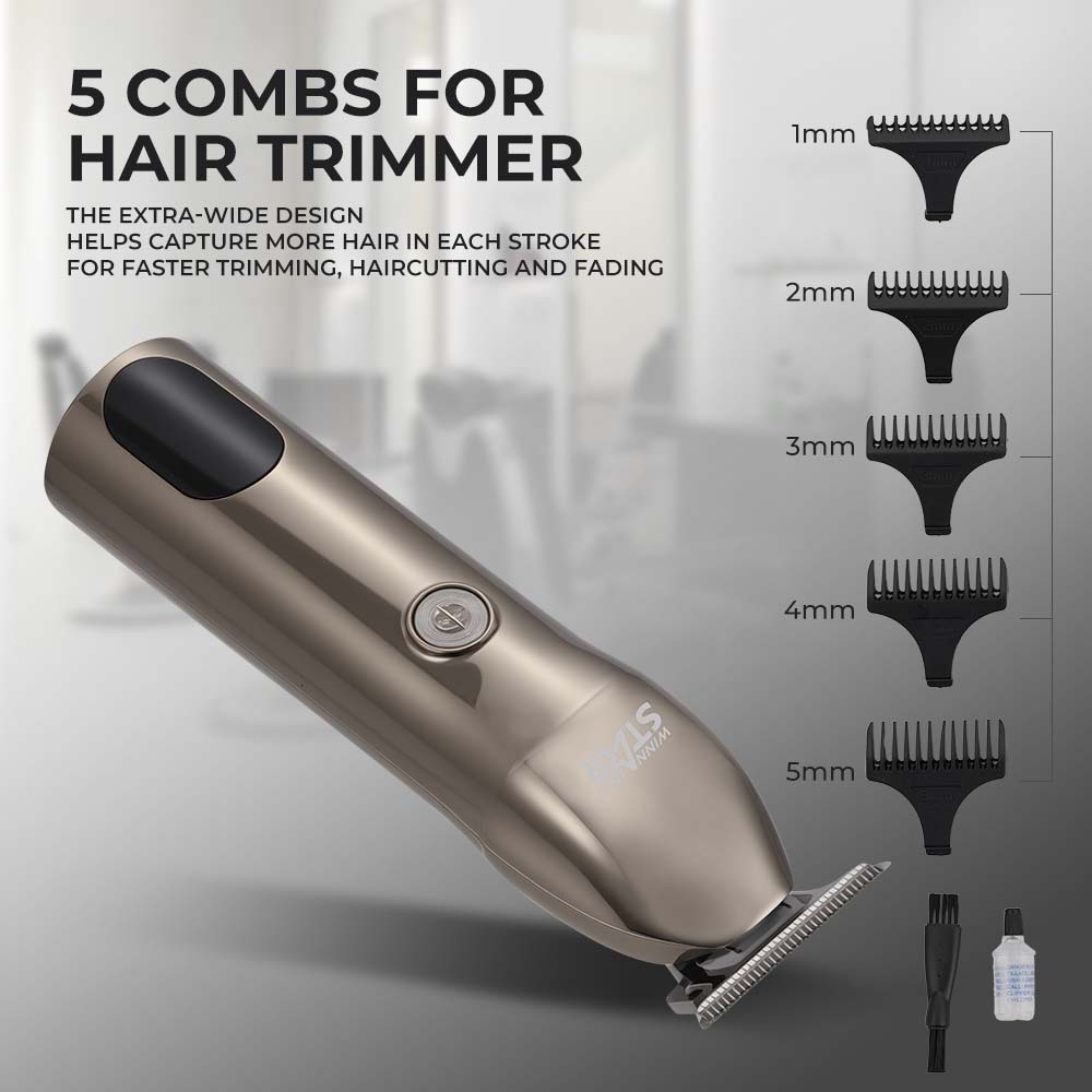 Estrella ganadora transfronteriza nueva cortadora de cabello eléctrica USB de dos cargas hogar portátil tijeras de peluquero al por mayor