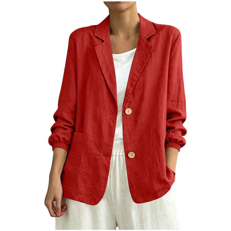 Women's Loose-Fitting Solid Color Business Workwear Shirt with Elastic Cuffs, Long-Sleeve Jacket, Summer Suit Women's Loose-Fitting Solid Color Business Workwear Shirt with Elastic Cuffs, Long-Sleeve Jacket, Summer Suit