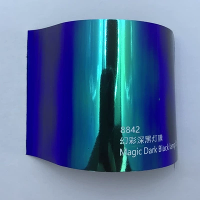 Car headlight protective film | Chameleon Car Tail Light Colorful - 8842-symphony-dark-black-light-film-039m15-rollscarton