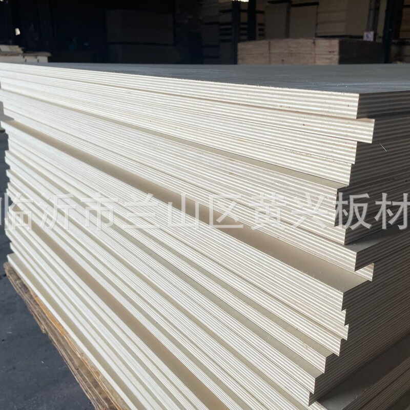 Bleached birch faced poplar pure white core solid wood panel wood veneer cabinet door plywood solid wood sheet E0