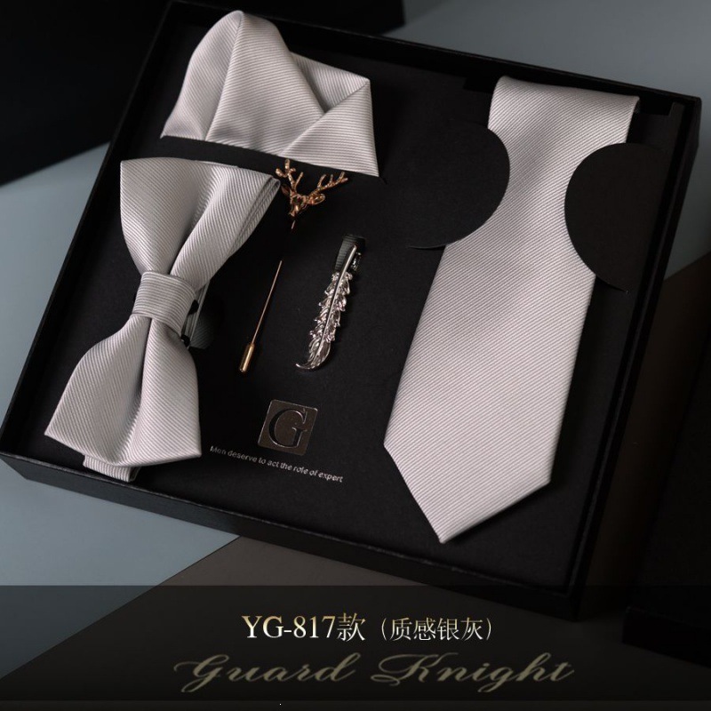 Caja de regalos de boda de novio formal europeo y americano corbata casual coreana para niños regalos de San Valentín sin golpear image 25
