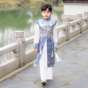 Boys' Hanfu Summer 2025 New Original Children's Ancient Style Handsome Chinese Style Little Boy Tang Suit Wholesale