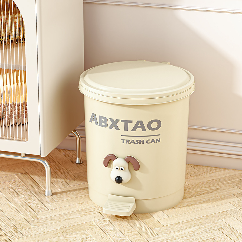 good-looking storage bucket household trash can living room bathroom pedal type with lid bedroom kitchen large capacity wastebasket