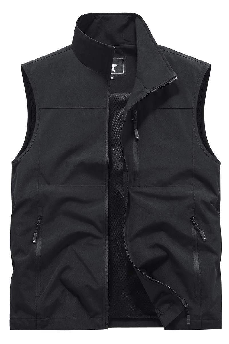 Muchos bolsillos al aire libre chaleco de herramienta chaleco de terciopelo personal de gestión de ropa de trabajo clip de seguridad personalizado