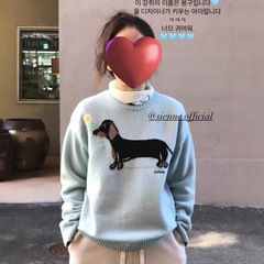 韓国の24冬タイプのsie * neの新型dachshundソーセージの子犬のカシミヤのセーター