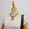 Retro ethnic accessories, short double-layer necklace, ethnic style, cotton and linen