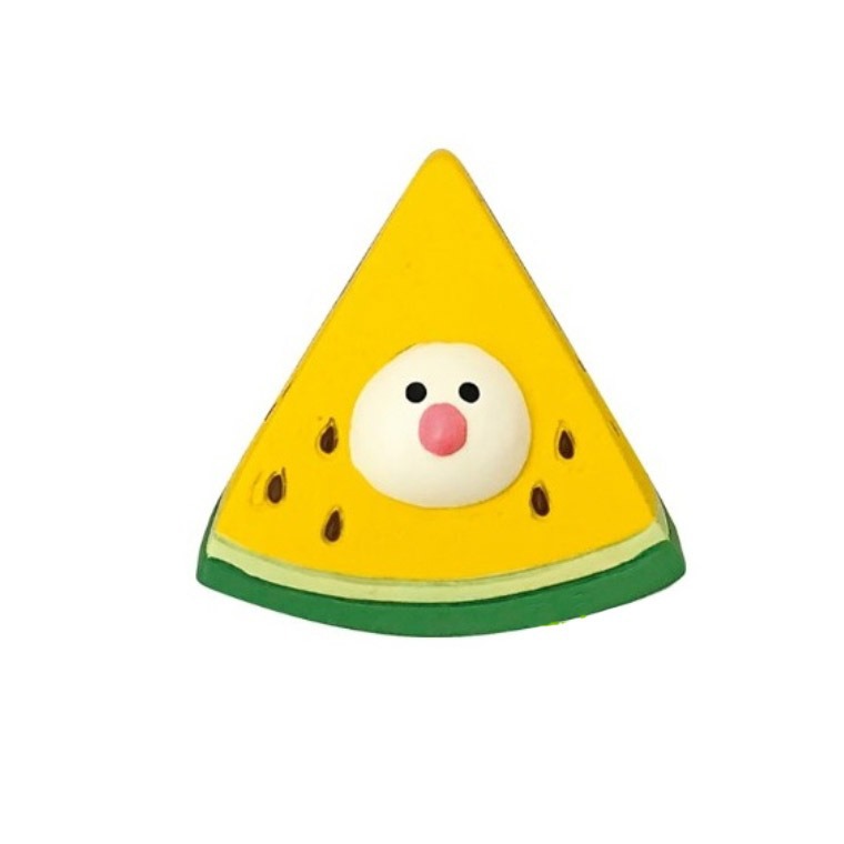 노란 수박 조각