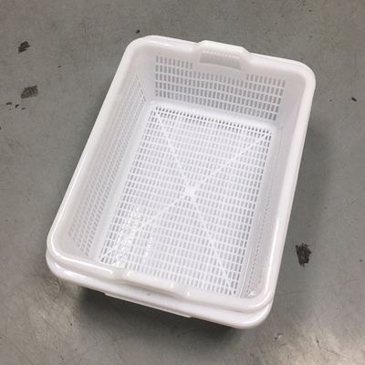 大きくて厚みのある二層排水バスケットプラスチック野菜洗いバスケットホテルキッチン野菜洗い浸漬バスケット米洗いバスケット猫トイレ