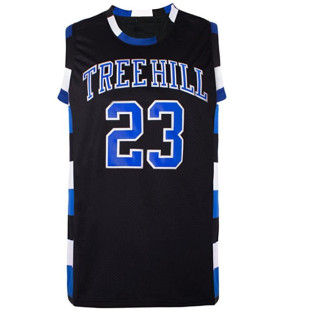 Basketball Suit Movie No. 23 No. 3 Black Blue White Jersey Embroidered Mesh Vest Ball Suit Training Suit