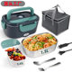 Cross-border Electric Lunch Box Household Car Two-in-One Water Injection-free Insulation Lunch Box Portable Waterless Heating Plug-in Electric