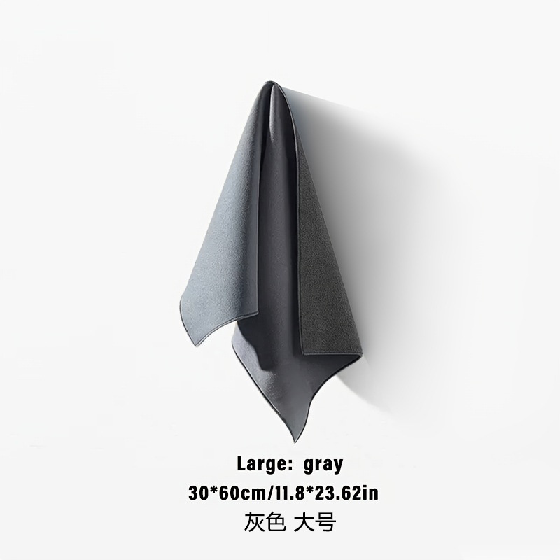[그레이] L사이즈(30*60cm) - 양면 쇼트벨벳丨강력흡수