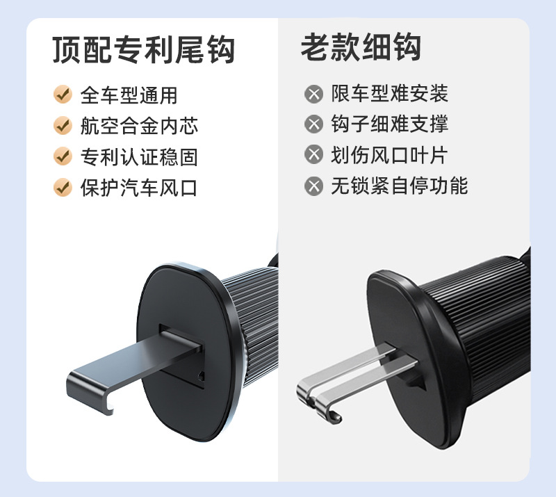 2026 New Model Magsafe Magnetic Car Mount with 17mm Ball Head Suitable for Apple Mobile Phones Car Holder Car Mount