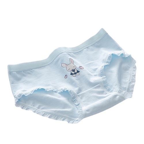 New Japanese style women's pants strawberry girl underwear women's pure cotton crotch shorts mid-waist student briefs breathable