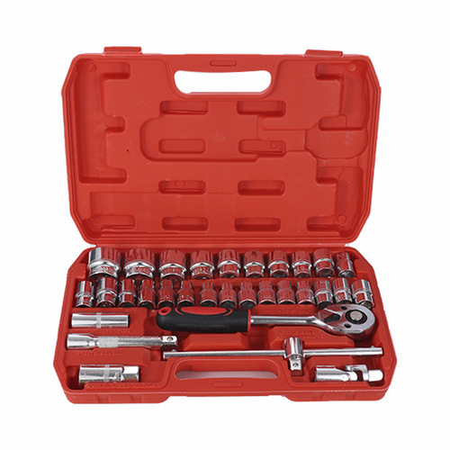Factory Sales Car Repair Tools 32-Piece 37-Piece Set Combo Set Socket 1/2 Large Flight Ratchet Wrench Tool Kit
