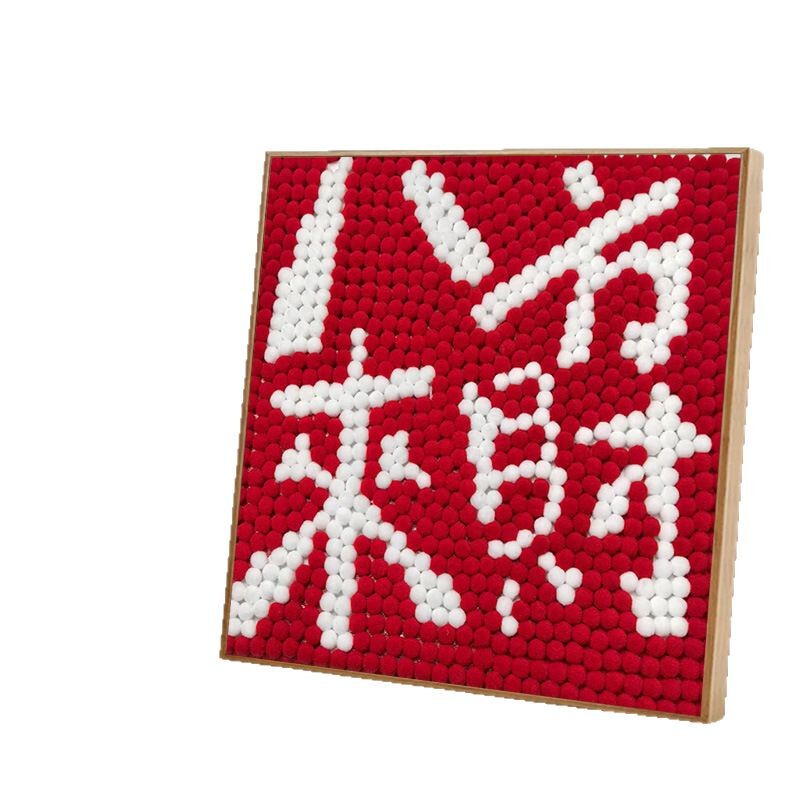 子供は毛玉をいっぱいにしてdiy手作りの材料を作って、益智玩具のアイデアを作って絵を貼ります。|undefined