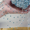Lagoon blue diamond (thick silver and high color retention)