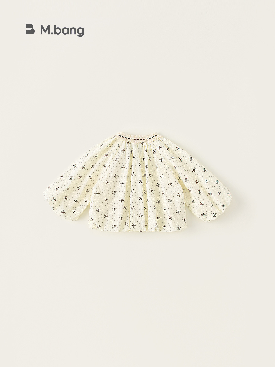 Youbao ropa para niños chaqueta de primavera para niñas 2025 nueva chaqueta cortavientos de primavera para niñas con estampado de lazo dulce