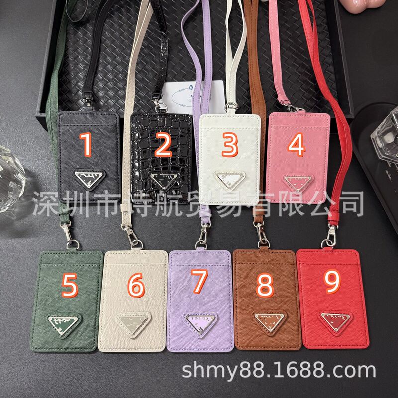 Big Brand Card Holder with Insertable Cards, Work Id Card Holder, Lanyard, Neck Card Holder, Document Holder, Student Id Wallet, Suitable for Both Men and Women