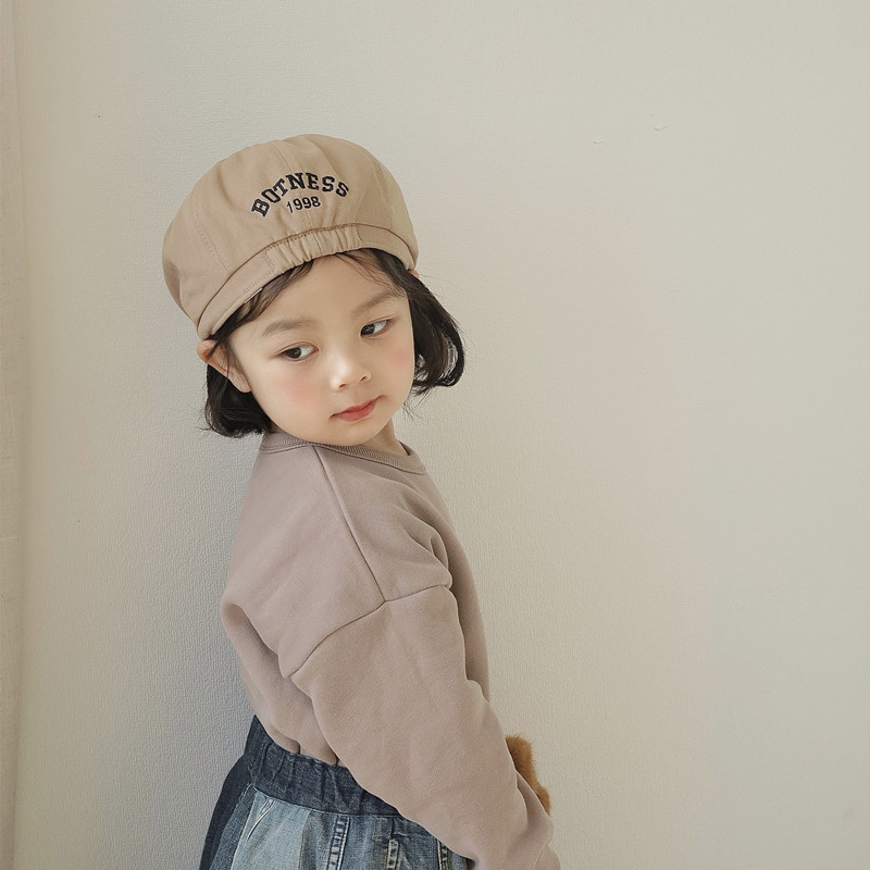 子供用ベレー帽春夏韓系ファッション前進帽男の子ファッション女の子洋気レトロ子供野球帽|undefined