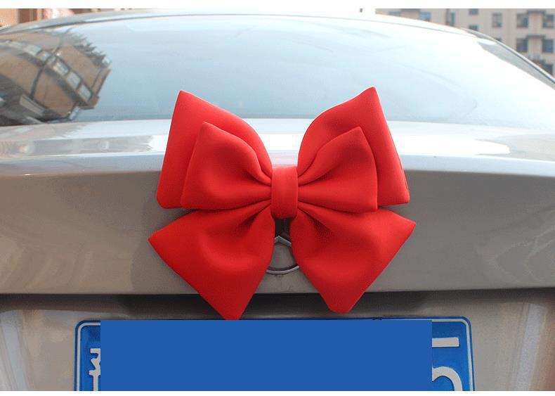 Car Tail Bow Decoration Pendant Trunk Car Sticker Accessories Car Tail Ornaments Car Motorcycle Doll