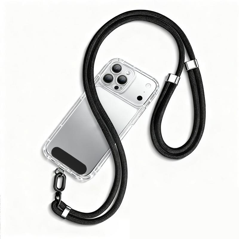 XDcase 7mm poliestireno + clip de acero inoxidable doble hebilla ajustable cables de teléfono móvil