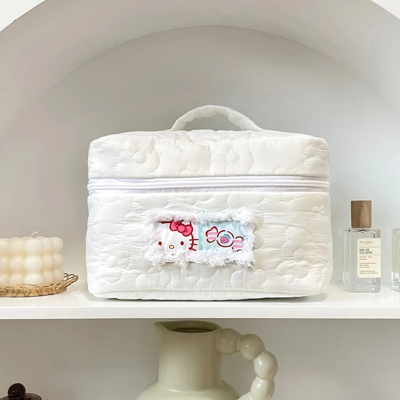 Quilted Pouch Cosmetic Bag High-value Student Dormitory Portable Macaroon Toiletry Bag Large Capacity Portable Storage Bag Quilted Pouch Cosmetic Bag High-value Student Dormitory Portable Macaroon Toiletry Bag Large Capacity Portable Storage Bag