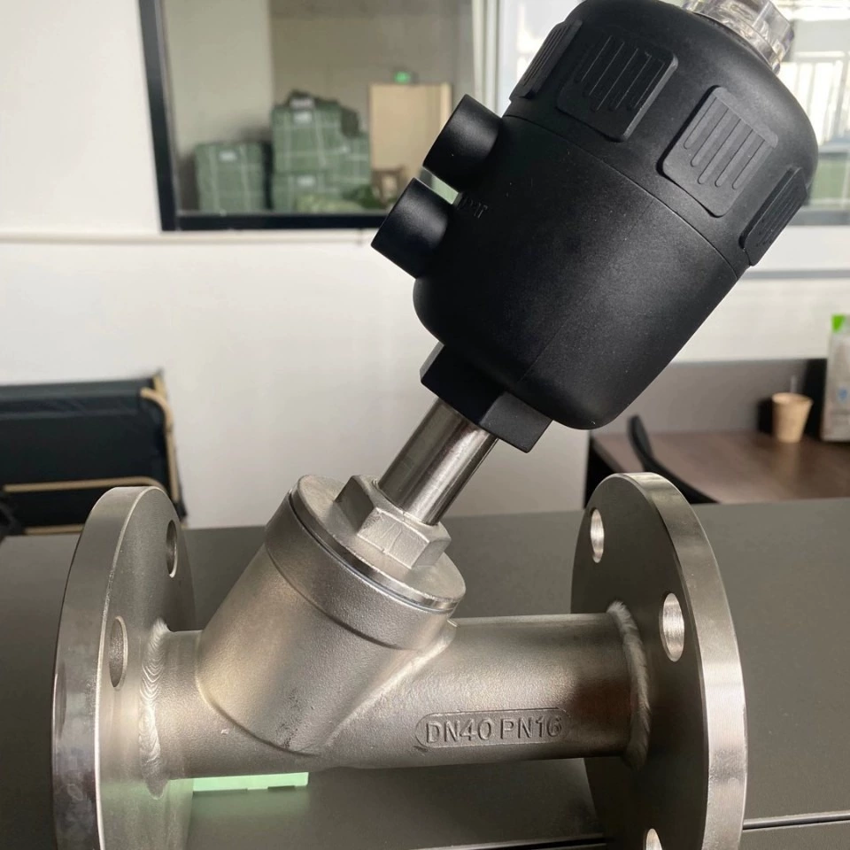 Угловой клапан сиденья из пневматической нержавеющей стали