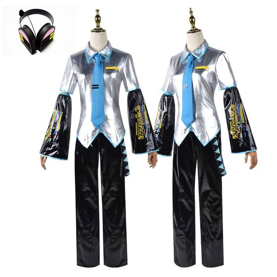 Beishui Trade Patent Leather cos Clothing Secondary Animation Role Playing Clothing Virtual Idol cosplay suit Complete Set