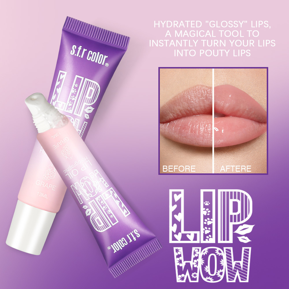 s.f.r color comercio exterior especializado en venta caliente maquillaje humectante de labio ligero de la piel muerta sabor de fruta aceite labial image 2
