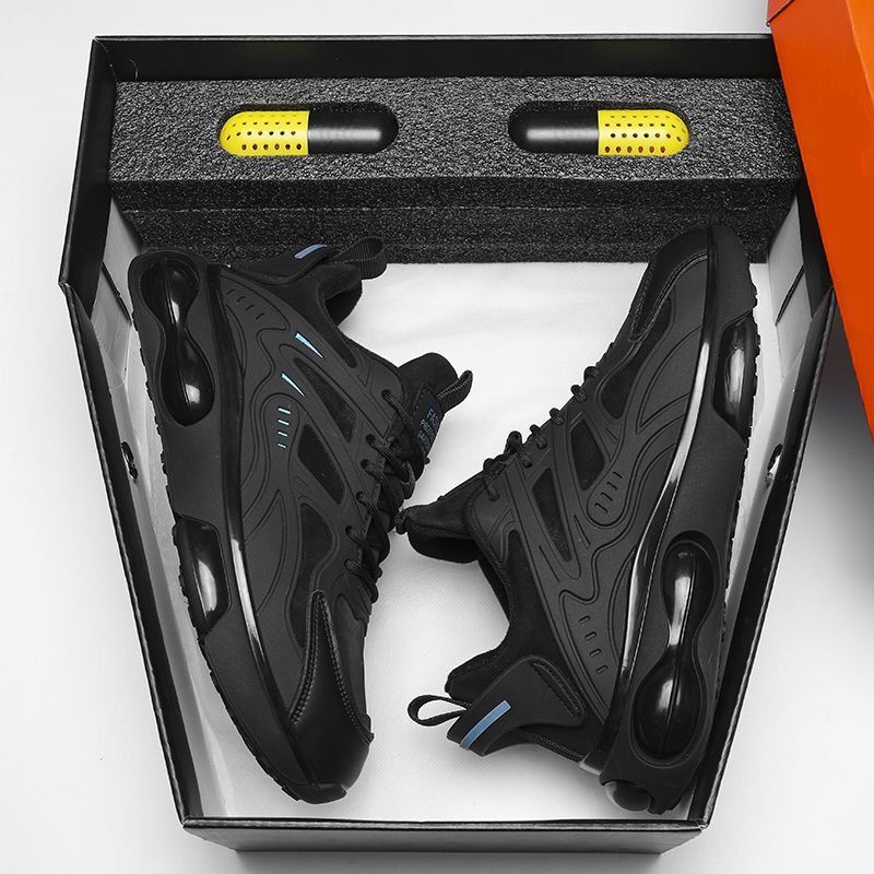 New Clearance Plus Fleece Couple High-Value Versatile Casual Trendy Shoes Trendy Men's Popcorn Air Cushion Elastic Sports Cotton Shoes