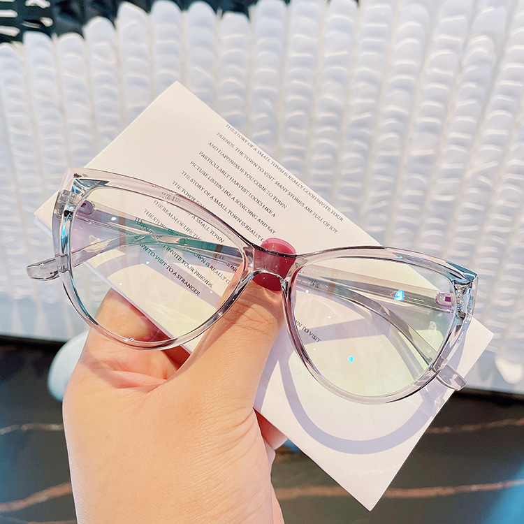 Retro-katzenaugen-anti-blaulicht-einfarbiger Brillenrahmen Neuer Flacher Spiegel display picture 12