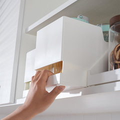 日式ins塑料家用櫥櫃收納盒台面整理盒廚房調味收納盒下水槽分類