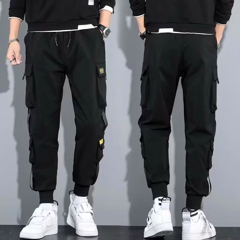 Трендовые летние брюки casual, корейский стиль, оверсайз, американский стиль