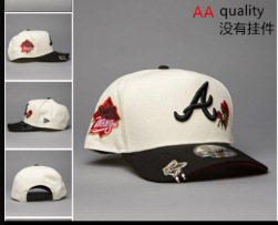 New Era Atlanta Braves Cap Off White Black