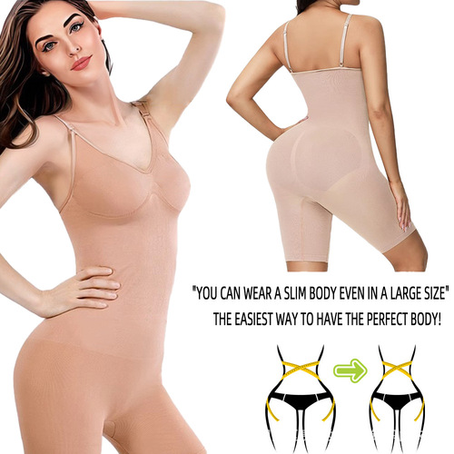 European and American Shaping Bodysuit Skims Shaping Bodysuit Adjusted Large Size Leggings Flat-Front Tight Buttock Lifting