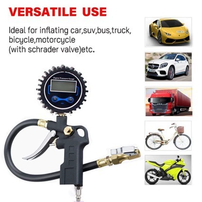 Air pressure gauge/tire pressure gauge cars, LED liquid crystal night