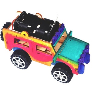 Creative Technology small production small invention diy electric Jeep children steam science experiment device material wholesale