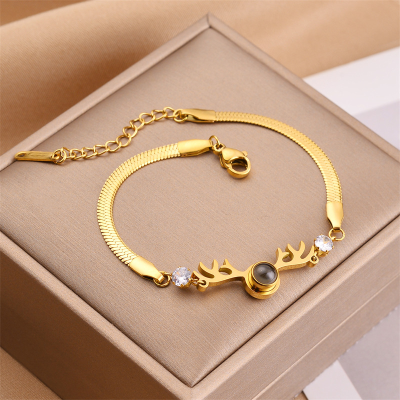 Corea del Sur Dongdaemun moda pulsera de acero de titanio nicho mujer diseño de acero inoxidable sensación de alta calidad joyas de pulsera transfronteriza universal