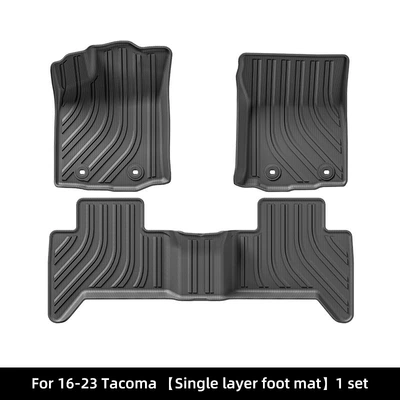 Modelə uyğun ayaqaltı Tacoma Tacoma Car Floor - 16-23-toyota-taterma-tacoma-single-layer-floor-mats-4-doors