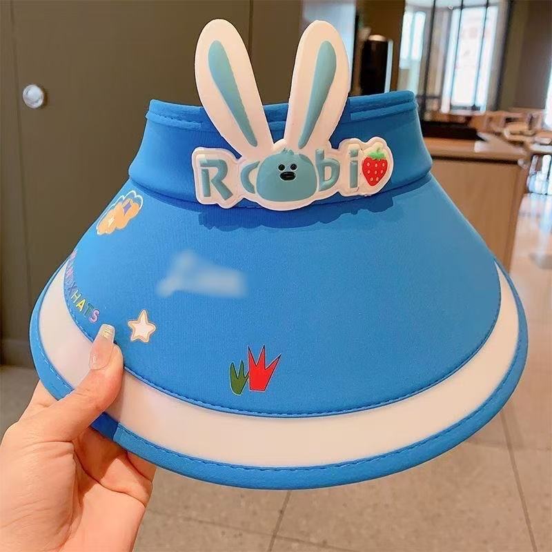 新しい子供のかわいい日よけ帽子夏の幼児日焼け止め帽子中空帽子漫画ベビー屋外日よけ帽子卸売|undefined