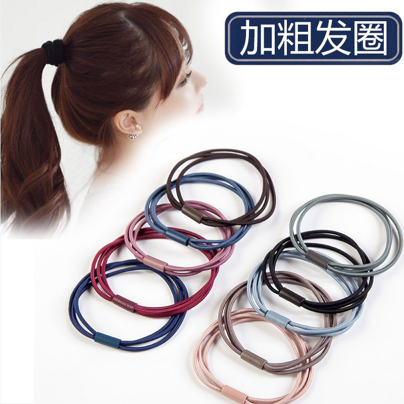 Internet Celebrity Korean Style Bracelet Headband Rubber Band Hair Rope Hair Accessories Headwear Simple Fashion Hair Band Adult High Elasticity