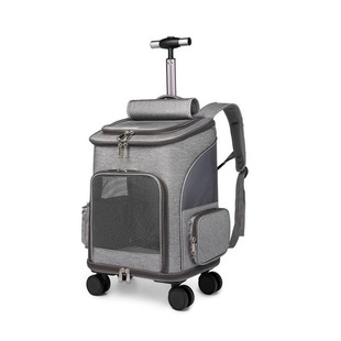 Cat Pet Pull Rod Backpack Easy Going Out Cat Bag Pet Backpack Amazon Folding Cat Pull Rod Backpack